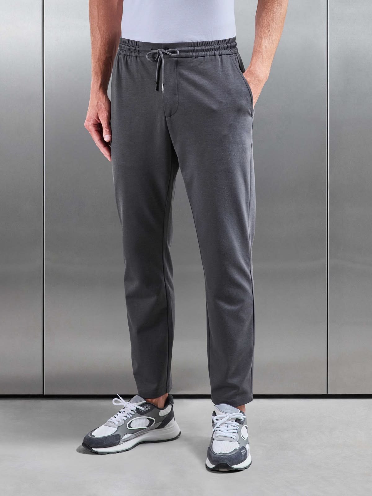 Charcoal Slim Track Pants